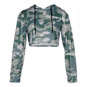 Apparelzest Trending Style Custom Silk Screen Printing Women's Crop <b>Top</b> Hoodie Polyester/Cotton <b>Winter</b> Most Selling Full Sleeve - Product Image 1