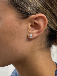Boucles d'oreilles en diamant de laboratoire de qualité supérieure, certifiées IGI, or 10k 14k 18k, bijoux de mariage de luxe, or jaune, or rose, or blanc, choix pour femmes - Product Image 5