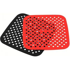 Set di 2 Tappetini in Silicone Riutilizzabili da 8,5 Pollici, Antiaderenti e Resistenti al Calore per Friggitrici ad Aria, Accessori Essenziali - Product Image 1