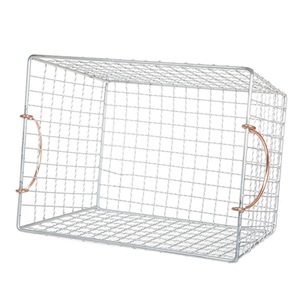 Panier de rangement rectangulaire en métal robuste, grande capacité, organisateur pour la maison - Product Image 2