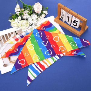 Wholesale Customizable Cotton Solid Dog Bandanna Top Quality Sublimation <b>Blank</b> <b>Pet</b> Scarf - Product Image 6
