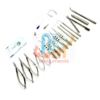 Instruments ophtalmiques réutilisables en acier inoxydable de haute qualité pour la chirurgie d'implantation de micro-lentilles intraoculaires (CATARACTE) ISO/CE