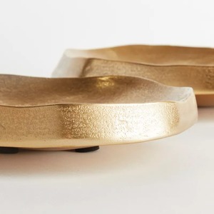 Timeless Form Handmade High Quality Aluminum Tabletop <b>Vase</b> <b>Gold</b> Finish Modern Design Decorative Bowl for Housewarming Wedding - Product Image 2