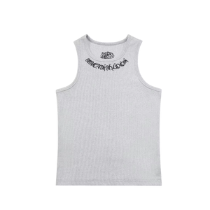 Débardeur côtelé pour homme 100% coton sans manches séchage rapide 380g décontracté athlétique gym - Product Image 1