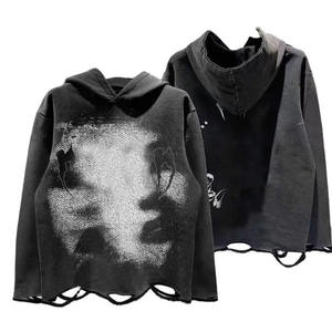 เสื้อฮู้ดดี้ผู้ชายแบบใหม่ แขนสั้น สีพื้น เรียบง่าย สไตล์ลำลอง สำหรับผู้ชาย - Product Image 1