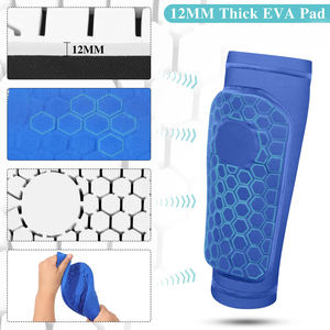 Protège-tibias de football à compression avec logo personnalisé, protection professionnelle, confortables, ensemble de protège-tibias légers avec manchons de protection pour les jambes - Product Image 3