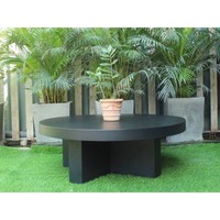 Table basse moderne en acier blanc écologique, légère, imperméable, pour l'extérieur, table centrale pour le salon