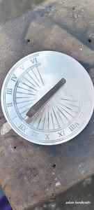 Boussole solaire d'extérieur en métal |   Horloge de jardin vintage à peindre soi-même |   Décoration paysagère patrimoniale - Product Image 5