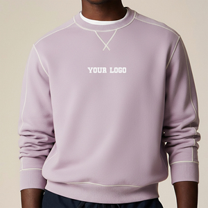 เสื้อฮู้ดดี้และเสื้อสเวตเชิ้ตผู้ชายสั่งทำพิเศษ ผ้าฝ้าย 100% หนานุ่ม ทรงโอเวอร์ไซส์ พิมพ์ลายทั่วตัวด้วยเทคนิค DTG ตะเข็บตัดกัน - Product Image 4