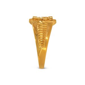 Sacred Symbol <b>Men</b>’s Gold <b>Ring</b> Premium Yellow Gold Om Engraved <b>Ring</b> <b>for</b> <b>Men</b> Traditional Hindu Spiritual Statement <b>Ring</b> - Product Image 4