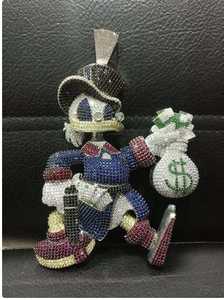 Pendientes de Plata de Ley Chapados en Oro Amarillo de 14k con Diamantes Clásicos de 2.50Ct para Hombre, Estilo Spike, Ideales para Fiestas - Product Image 4