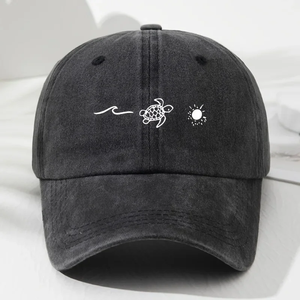Gorra de béisbol con estampado de tortuga para un estilo informal diario, gorra de pico de pato antideslizante para playa y exteriores, moderna para hombres y mujeres - Product Image 6