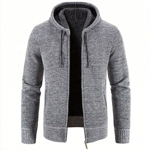 Pull en tricot à capuche brodé pour femmes, manches longues, couleur unie, décontracté, hiver, 100% polyester - Product Image 4