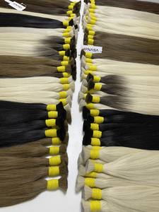 Extensions de cheveux en vrac de qualité supérieure Cheveux vietnamiens Double noyade 100 grammes Couleurs foncées 22 pouces - Product Image 2