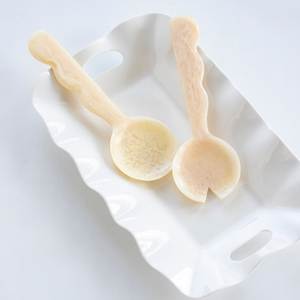 <b>SERVING</b> STYLE HANDMADE RESIN SALAD <b>SPOON</b> Servers Decorative <b>Serving</b> <b>Spoons</b> Set Salad Mixing Dinner Fork <b>Spoon</b> Handle Salad - Product Image 6