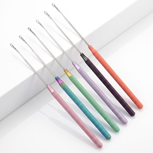 Hair Extension Accessories Tool Hair Extension Hook <b>Needle</b> Thread Puller Micro Ring Installation Hook & Beauty Salon Tool - Product Image 1