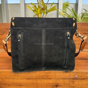 Venta caliente portátil mano Tooled Suede cuero oculto llevar bandolera bolso de cuero genuino gran diseñador bolso de hombro para mujer - Product Image 5