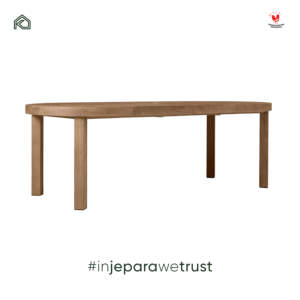 Modern Solid Teak Wood Outdoor Dining <b>Table</b> Slatted Top Oval Wooden Patio <b>Table</b> for Villa Resort Hotel Restaurant Furniture - Product Image 3