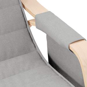 Fauteuil à bascule gris clair pour salon - Product Image 6