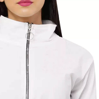 Setelan Olahraga Wanita 2 Pcs Bordir Huruf, Warna Pink Mengkilap, Model Slim Straight, Celana Sweatpants, Streetwear