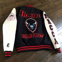 Nouvelle veste de baseball universitaire personnalisée pour femme, veste universitaire à manches longues, épaules tombantes, 100 % laine