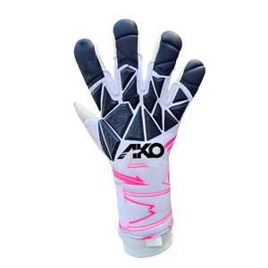 Guantes de portero de fútbol profesional con agarre antideslizante en la palma y guantes de portero transpirables con tecnología Ako en el dorso de la mano. - Product Image 1