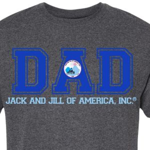T-shirt graphique unisexe Jack et Jill pour maman et papa, en coton mélangé doux et respirant, à manches courtes et col rond, vêtements décontractés pour la famille, personnalisable - Product Image 2