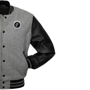 OEM Custom <b>Men's</b> Casual Wool Blend Embroidery Logo Stand Collar <b>Baseball</b> Varsity <b>Jacket</b> High Street Style Winter Outdoor - Product Image 2
