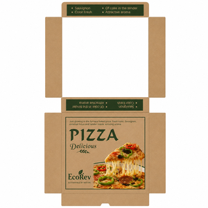 EcoRev Wholesale Eco-Friendly Biodegradable Disposable Printed Hexagon Corrugated Board <b>Folders</b> - Product Image 5