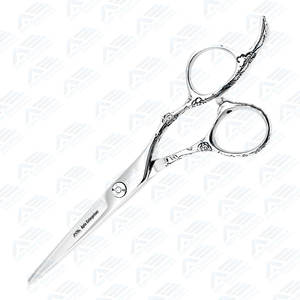 กรรไกรตัดผมแบบมืออาชีพขนาด5.5นิ้วกรรไกรตัดผมมีดสเตนเลสสตีลมีสไตล์440C ร้านตัดผมและช่างทำผม - Product Image 3