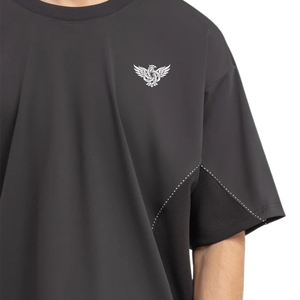 Men's Black Regular Fit Polyester/Cotton Logo <b>Pocket</b> <b>T</b>-<b>Shirt</b> Quick Dry Breathable Fabric Smart Casual Style Custom Brand - Product Image 6