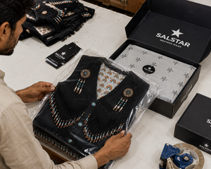 Gilet en daim noir pour homme, style western cowboy, à franges, dernier design, très tendance |   Fournisseur de vestes en cuir artisanales de qualité supérieure - Product Image 6
