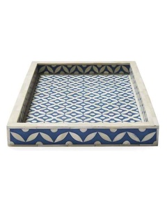 Bandeja de Servir Ecológica Hecha a Mano con Incrustaciones de Hueso, Bandeja Decorativa Premium para Interiores de Hogares Modernos, Bandeja de Servir Moderna - Product Image 5