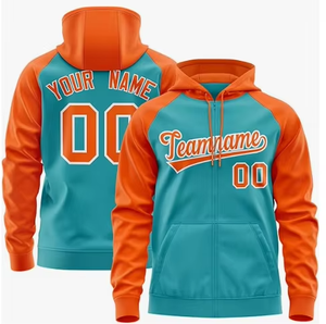 Sweat-shirts de football à fermeture éclair pour hommes, impression numérique sublimée, 100 % coton, pour l'hiver, style universitaire américain - Product Image 5