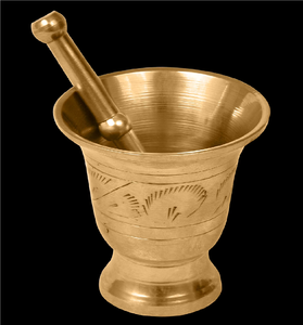Brass Mortar And Pestle Eco-Friendly Durable <b>Hand</b> <b>Wash</b> Only for Kitchen Daily Use and Handmade Use for Low Price - Product Image 2