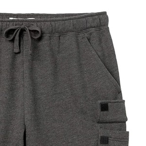 Men's Cotton Heavyweight Fleece Solid Cargo <b>Shorts</b> Breathable Waterproof Anti-Wrinkle Casual <b>Sweatpants</b> with Warm Pockets - Product Image 5