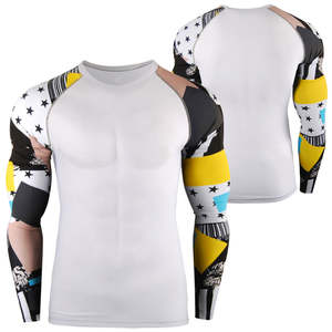 Rashguard MMA de Manga Corta de la Mejor Calidad, Transpirable, de Spandex/Poliéster, Ropa Deportiva para Hombre - Product Image 1