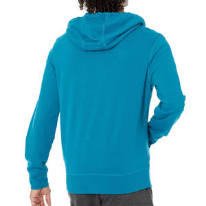 Sudadera con capucha de lana de algodón 100% del fabricante directo para hombre Sudadera con cremallera Color sólido Logotipo personalizado Técnica de bordado 3D para - Product Image 2