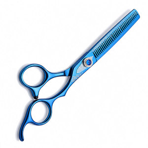 Ciseaux à effiler professionnels en acier inoxydable pour droitiers avec manche en céramique, lames aiguisées à 32 dents pour salon et usage domestique - Product Image 4