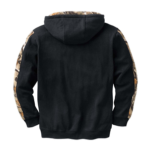 Sudadera con Capucha Azul Camuflaje para Hombre, Felpa, Corte Regular, Informal, para Otoño, con Diseño de Ciervo Aplicado - Product Image 4