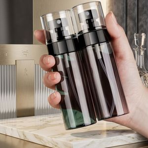 Cylinder PET 30ml 50ml 100ml Transparent Fine <b>Mist</b> Spray <b>Bottle</b> with Black Pump and Clear Cap for Perfume Cleaning - Product Image 3