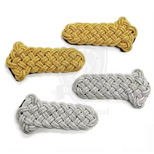 Al por mayor, insignias de hombro de alambre de oro para uniforme de General Mayor con estrella de corona y espadas cruzadas, personalizadas - Product Image 2