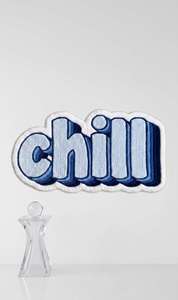 Unique Chill Typography Hand Tufted Area <b>Rug</b> Blue 3D Letter Design Floor Carpet for Living Room Bedroom and Lounge <b>Space</b> - Product Image 5