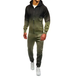 Survêtement d'hiver coupe régulière en coton tricoté imprimé color block 100 % coton, avec logo personnalisé, pour homme, délavé à l'acide, coupe-vent, idéal pour la maternité - Product Image 4