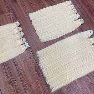 TOP HAIR VENDOR Machine weft hair extensions blonde color Combo Viet Nam Human Hair No Shed No <b>tangle</b> - Product Image 6