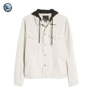 Veste en jean pour homme de haute qualité, coupe ajustée, vêtement décontracté tendance, veste d'extérieur avec boutons sur le devant, veste d'hiver - Product Image 1