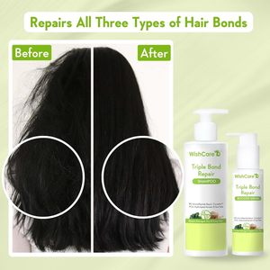 WishCare Triple Bond Repair Booster, Sérum Capilar para Cabello Seco y Encrespado |   Para Hombres y Mujeres |   Para todo tipo de cabello |   3.38 onzas líquidas (100 ml) - Product Image 2