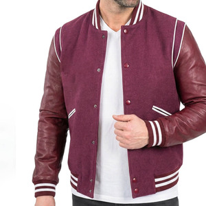 Chaqueta Varsity Americana Casual de la Mejor Calidad para Hombre 2025, con Bordado de Letras Cortas, Estilo Invernal, Tejido Grueso y Ecológico - Product Image 5