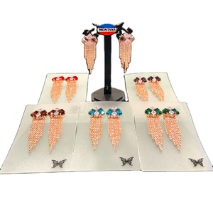 ต่างหูเพชรเทียมที่เปล่งประกายเปล่งประกายเปล่งประกายยาวนานสำหรับทุกฤดูกาล - Product Image 1