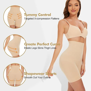 Faja moldeadora de piernas transpirable para un soporte invisible bajo vestidos, jeans y atuendos diarios con ajuste fácil. - Product Image 4